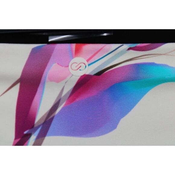 CALIA Women's Shirred V Front High Rise Swim Bottom, Floral XS - Picture 10 of 11